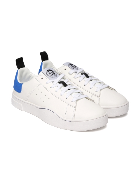 

DIESEL Men White CLEVER Leather Sneakers