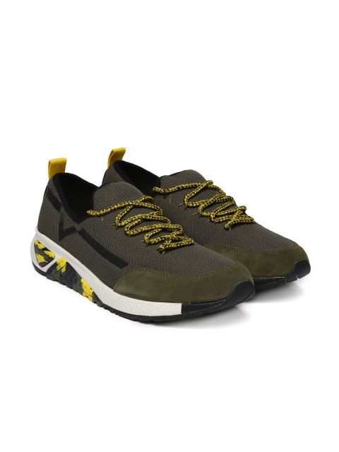

DIESEL Men Olive Green Sneakers