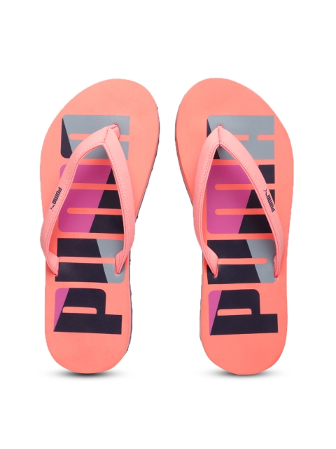 

Puma Women Peach-Coloured Solid Thong Flip-Flops