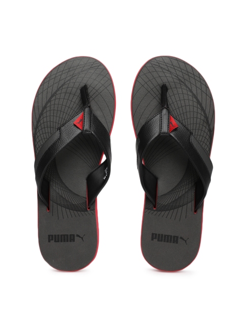 

Puma Men Black Solid Oleum IDP Thong Flip-Flops