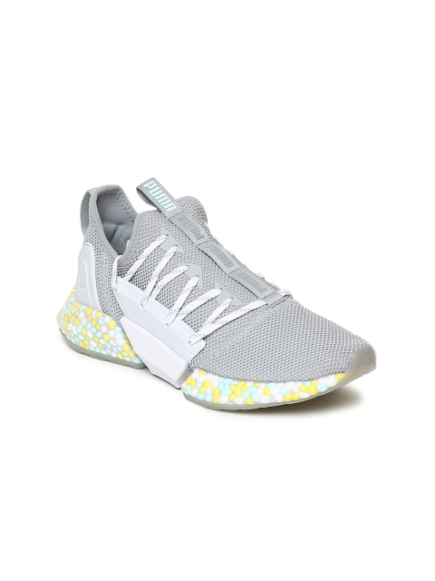 

Puma Women Grey Hybrid Rocket Runner Solid Running Shoes