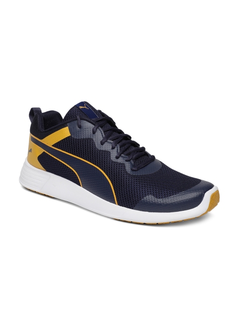 

Puma Men Navy Blue Bolt X IDP Sneakers