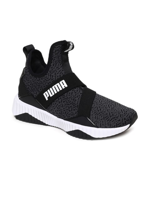 

Puma Women Black Defy Animal Mid-Top Training Shoes