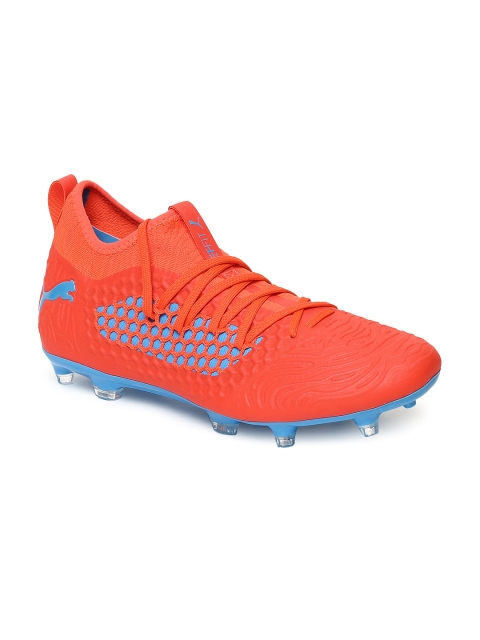 

Puma Men Orange FUTURE 19.3 NETFIT FG/AG Football Shoes
