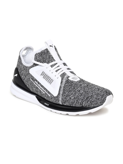 

Puma Men Black & White IGNITE Limitless Lean Running Shoes