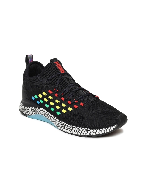 

Puma Men Black Hybrid FUSEFIT Heat Map Running Shoes