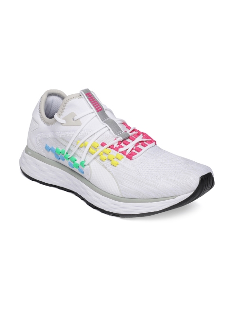 

Puma Women White Speed 600 FUSEFIT Heat Map Running Shoes