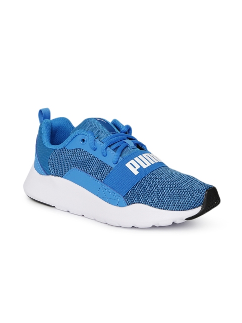 

Puma Unisex Blue Wired Knit PS Running Shoes