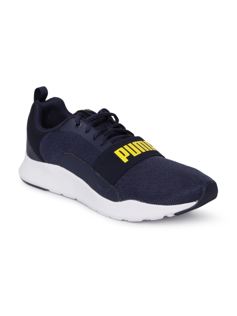 

Puma Unisex Navy Blue Wired Knit Running Shoes