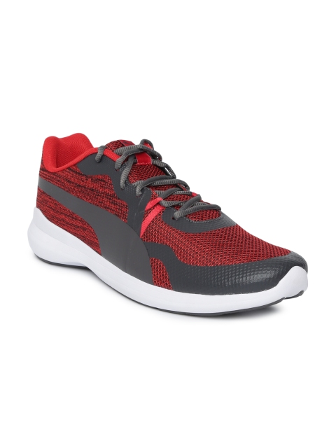 

Puma Men Grey Pacer Wave IDP Running Shoes