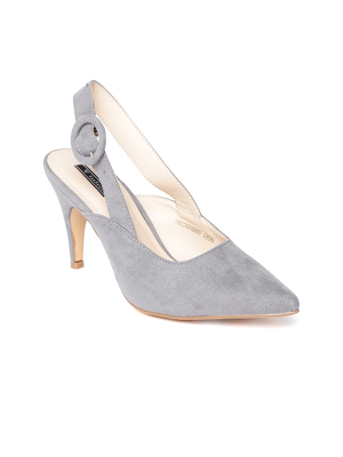 

Van Heusen Woman Women Grey Solid Pumps
