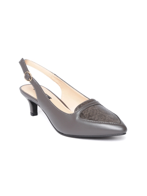

Van Heusen Woman Women Charcoal Grey Snakeskin Textured Pumps