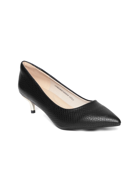

Van Heusen Women Black Textured Heels
