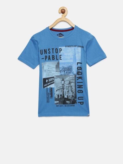 

Lee Cooper Boys Blue Printed T-shirt