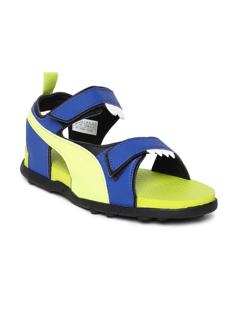 

Puma Men Blue & Yellow Shrek PS IDP Sports Sandals