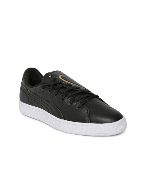 

Puma Women Black Basket Crush Emboss Leather Sneakers