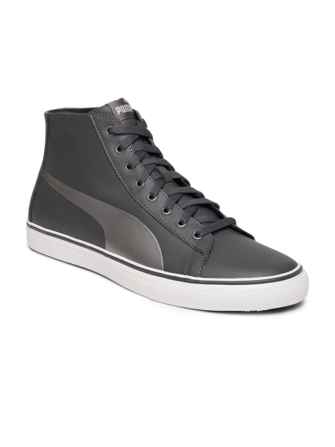 

Puma Men Grey Carve Mid SL IDP Sneakers