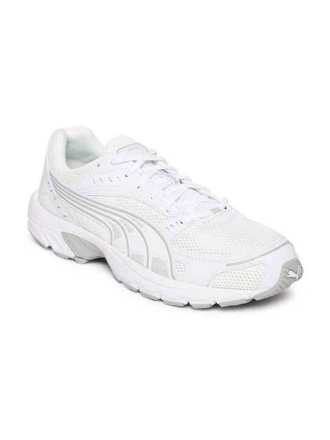 

Puma Unisex White Solid Axis Sneakers