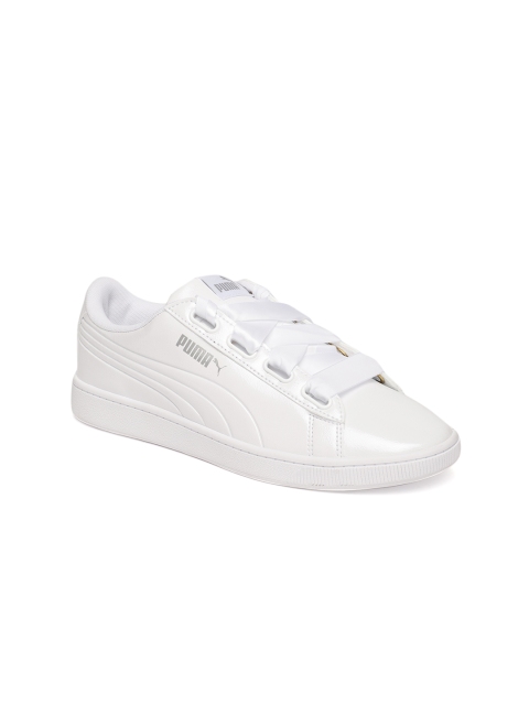

Puma Women White Vikky Ribbon P Sneakers