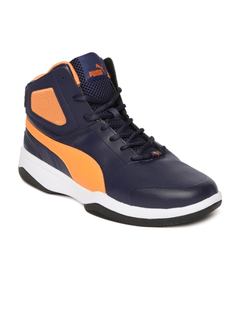 

Puma Men Navy Blue Rebound BBX Mesh Sneakers