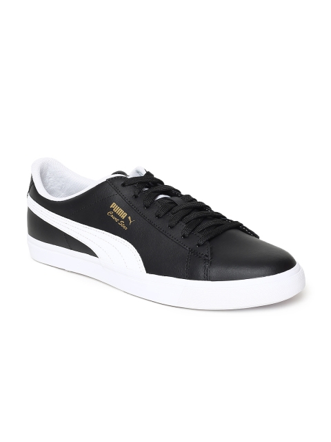 

Puma Unisex Black Court Star Vulc FS Leather Sneakers