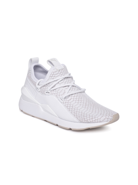 

Puma Women White Muse 2 Reptile TZ Sneakers