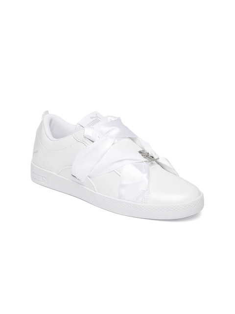 

Puma Women White Smash BKL Patent Sneakers