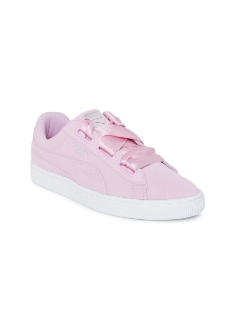 

Puma Women Pink Suede Heart Galaxy Suede Sneakers