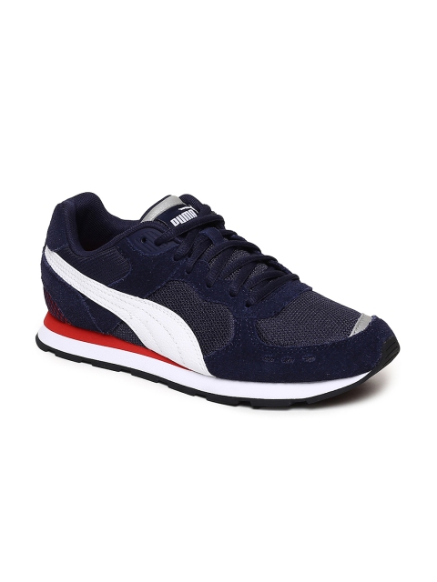 

Puma Kids Navy Blue Vista Jr Leather Sneakers