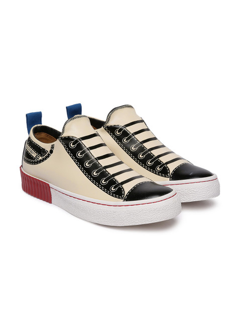 

DIESEL Unisex Beige Printed IMAGINEE Sneakers