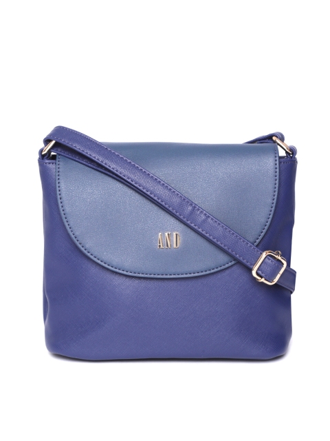 

AND Blue Solid Sling Bag