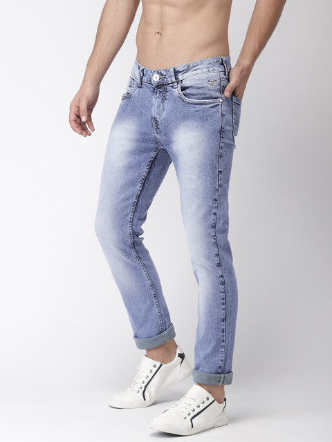 

Flying Machine Men Blue Michael Slim Tapered Fit Mid-Rise Clean Look Stretchable Jeans