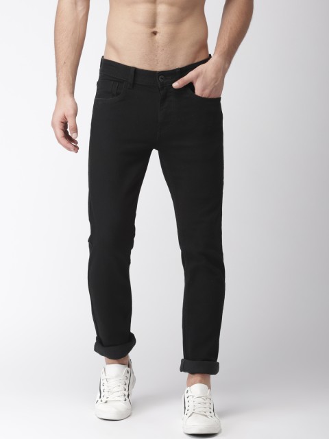 

Flying Machine Men Black Michael Slim Tapered Fit Mid-Rise Clean Look Jeans