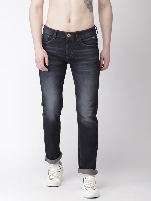 

Flying Machine Men Blue Michael Slim Tapered Fit Mid-Rise Clean Look Stretchable Jeans