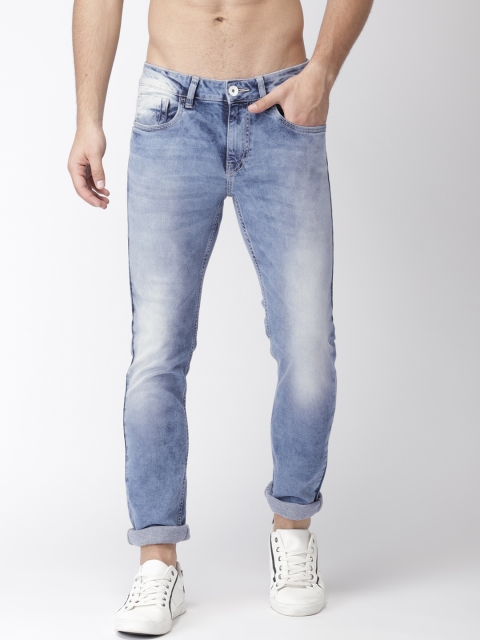 

Flying Machine Men Blue Michael Slim Tapered Fit Mid-Rise Clean Look Jeans