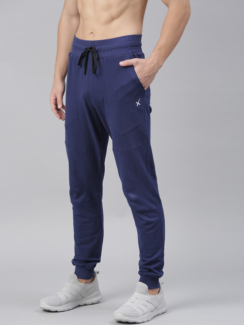 

HRX by Hrithik Roshan Men Navy Blue Solid Slim Fit Running Joggers