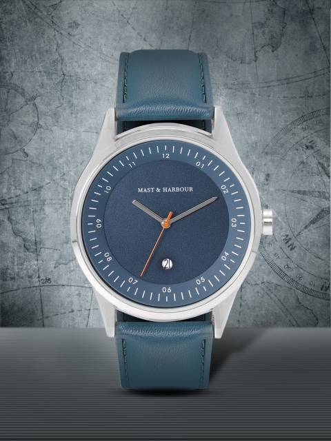 

Mast & Harbour Unisex Navy Analogue Watch MFB-PN-SNT-G28, Navy blue