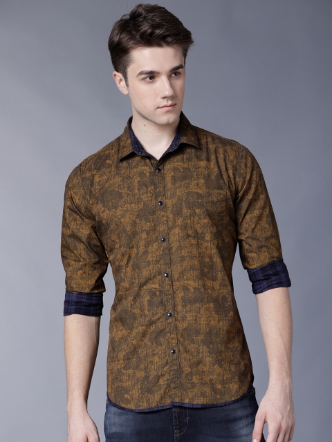 

LOCOMOTIVE Men Black & Blue Slim Fit Checked Reversible Casual Shirt