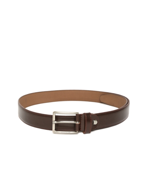 

Peter England Men Coffee Brown Leather Belt
