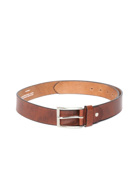 

Peter England Men Brown Leather Solid Belt