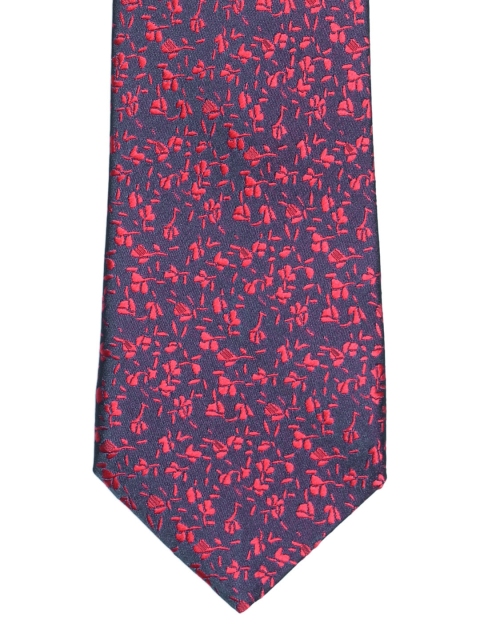 

Peter England Red & Navy Blue Woven Design Broad Tie