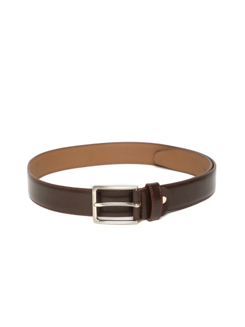 

Peter England Men Coffee Brown Leather Belt
