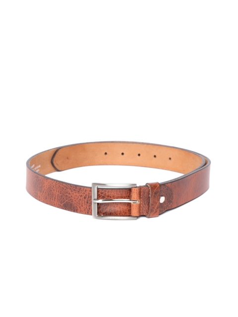 

Peter England Men Brown Leather Solid Belt
