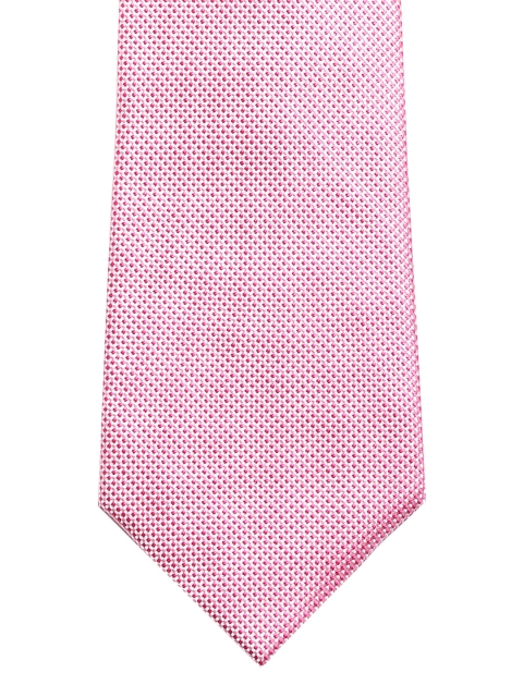 

Peter England Pink Woven Design Broad Tie