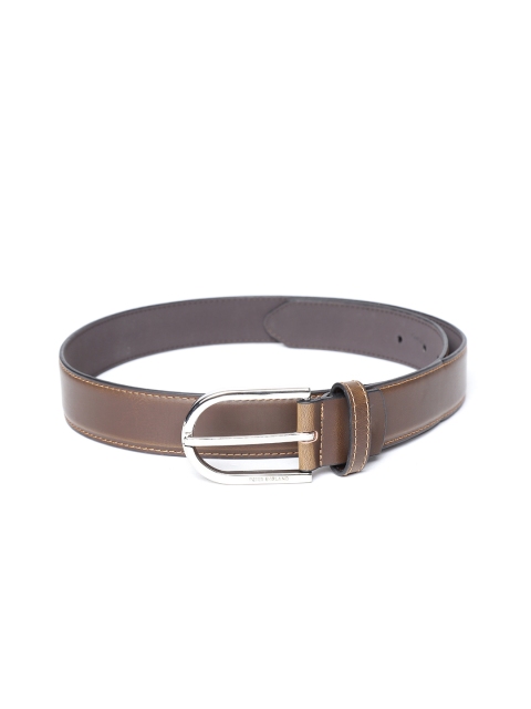 

Peter England Men Brown Solid Belt