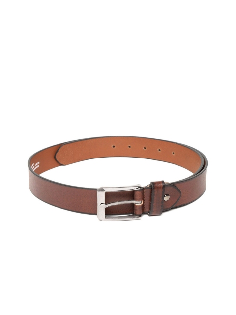 

Peter England Men Brown Leather Solid Belt