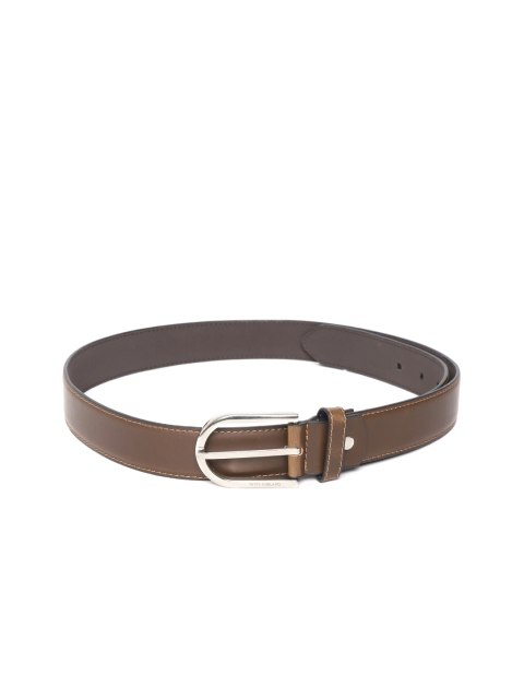 

Peter England Men Brown Solid Belt