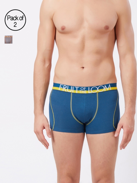 

Fruit of the Loom Men Pack of 2 Solid Trunks MTR11-2P-C1, Grey