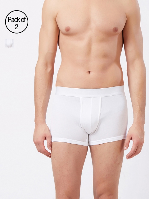 

Fruit of the Loom Men Pack of 2 White Solid Trunks MTR08-2P-C2