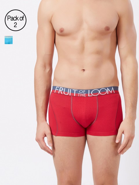 

Fruit of the Loom Men Pack of 2 Solid Trunks MTR11-2P-C2, Blue